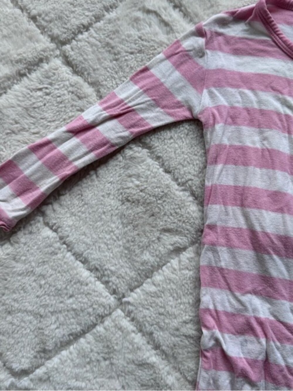 Kickee Pants | "Lotus Stripe" Classic Ruffle Coverall with Snaps | Size 12-18M - Picture 4 of 10